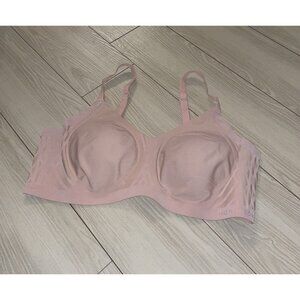Honeylove Silhouette Wireless Bra Lined Womens Plus 1X Pink